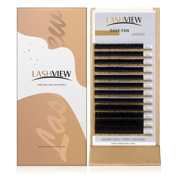 LASHVIEW Easy Fan Volume Lashes,Volume Lash Extensions,Easy Fan Lashes,Silk - Picture 1 of 6